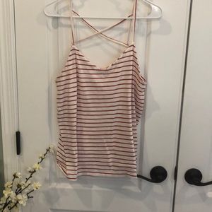 Red and white striped tank.